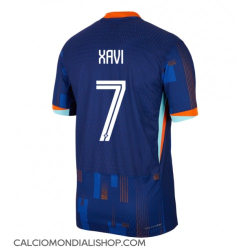 Maglie da calcio Olanda Xavi Simons #7 Seconda Maglia Europei 2024 Manica Corta